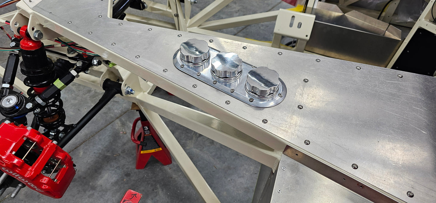 Factory Five Triple Reservoir Polished Bezel