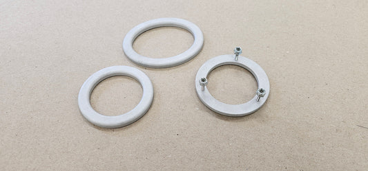 Factory Five MK5 1.5" Rollbar Bezels with Hidden Fasteners, Paint Ready