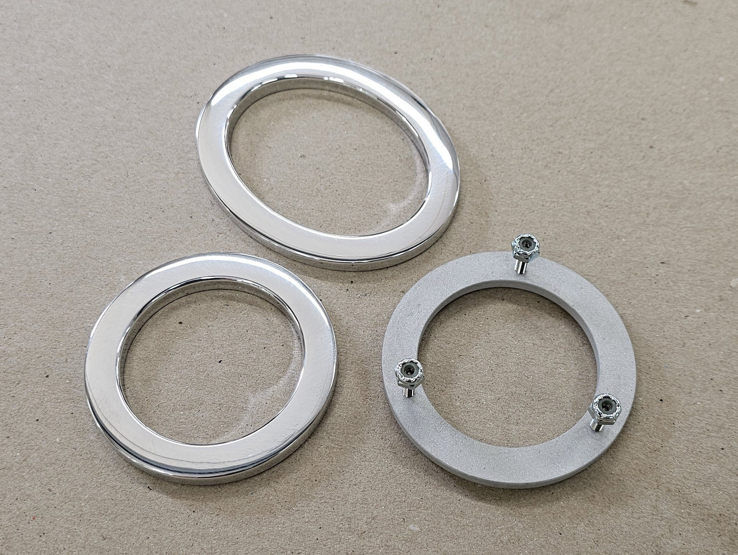 Factory Five MK5 2" Rollbar Bezel Kit with Hidden Fasteners, Polished