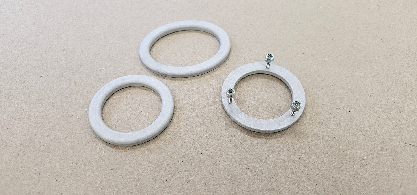Factory Five MK5 2" Rollbar Bezels with Hidden Fasteners, Paint Ready