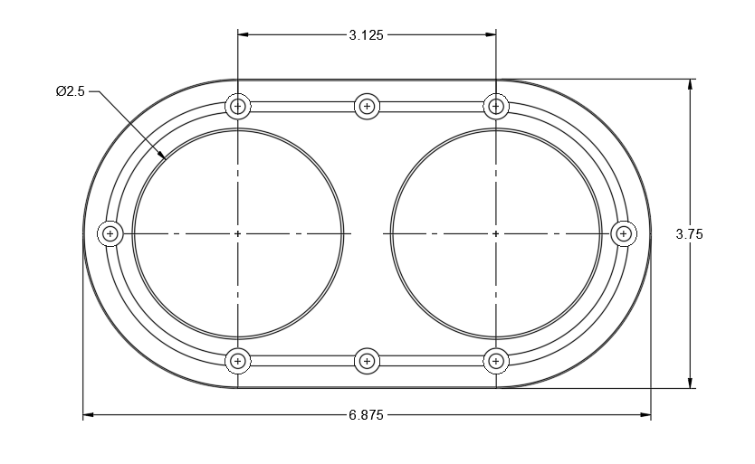 Factory Five Double Reservoir Paint-Ready Bezel