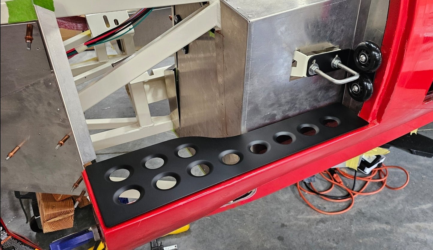 Factory Five Daytona Coupe Gen III Pontoon Cover Set, Linear Pattern, Matte Black Powder-Coat