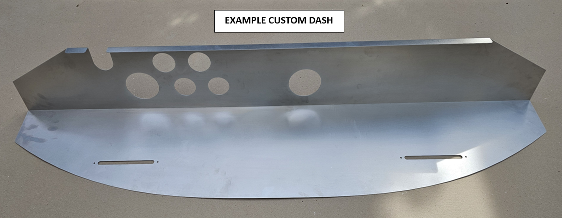Factory Five Daytona Coupe Gen III Full Dashboard with Custom Cutouts